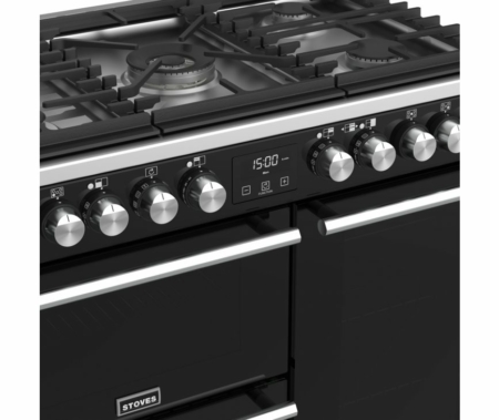 Stoves Richmond Deluxe S900DF Vrijstaand fornuis Gaskookplaat Zwart - Afbeelding 4
