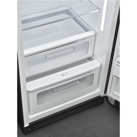 Smeg FAB28RDBB5 combi-koelkast Vrijstaand 270 l D Zwart, Meerkleurig - Afbeelding 7