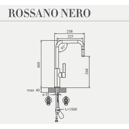 BORETTI ROSSANONERO Keukenkraan - Afbeelding 3