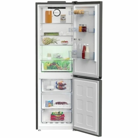 Beko B5RCNA366HG koel-vriescombinatie Vrijstaand 316 l C Aluminium - Afbeelding 2