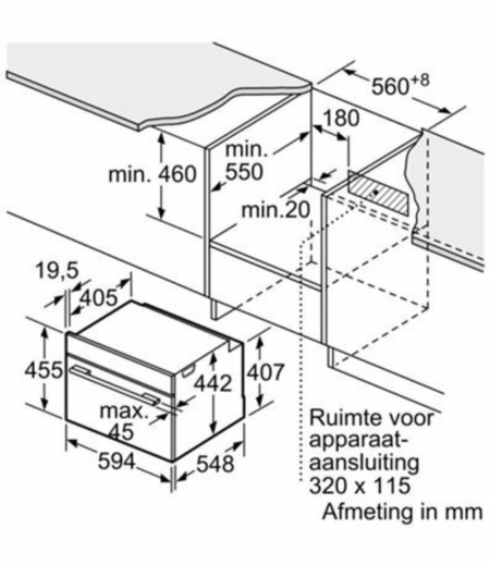 Bosch Serie 8 CMG976KB1 oven 45 l Zwart - Afbeelding 5