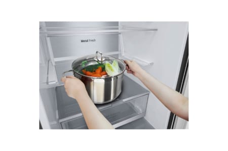 LG GBB72MCVCN1 koel-vriescombinatie Vrijstaand 384 l C Zwart - Afbeelding 16