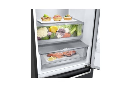 LG GBB72MCVCN1 koel-vriescombinatie Vrijstaand 384 l C Zwart - Afbeelding 12