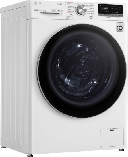 LG F4WV708S1E wasmachine Voorbelading 8 kg 1400 RPM Wit