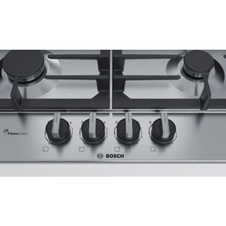Bosch Serie 6 PCP6A5B90 kookplaat Zwart, Roestvrijstaal Ingebouwd Gaskookplaat 4 zone(s) - Afbeelding 3