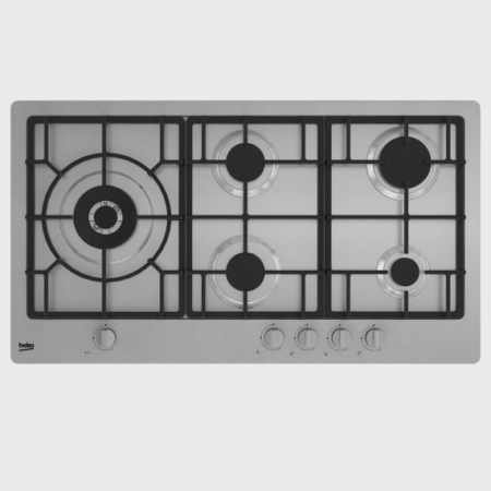 Beko HIML 95225 SXE NL kookplaat Roestvrijstaal Ingebouwd 90 cm Gaskookplaat 5 zone(s) DHZ1087 - Afbeelding 3