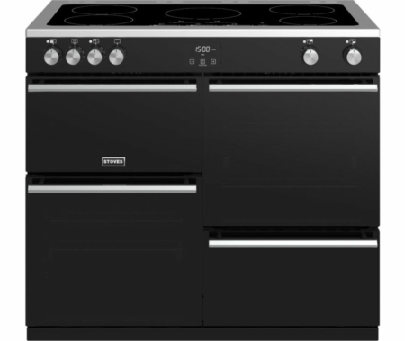 Stoves st410757 Precision DX S1000 Ei BK inductie fornuis met 5 zones / zones, zwart
