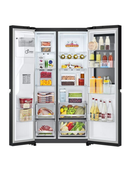 LG InstaView GSGV80EPLL amerikaanse koelkast Vrijstaand 635 l E Zwart - Afbeelding 3
