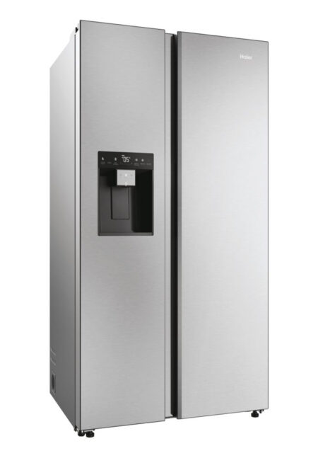 Haier HSW59F18DIMM(UK) amerikaanse koelkast Vrijstaand 601 l D Platina, Roestvrijstaal - Afbeelding 3