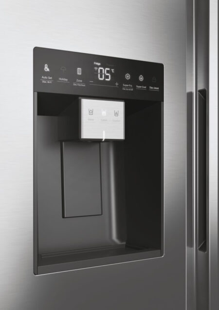 Haier HSW59F18DIMM(UK) amerikaanse koelkast Vrijstaand 601 l D Platina, Roestvrijstaal - Afbeelding 15