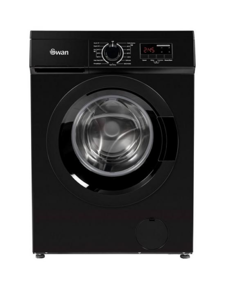 Swan sw75110b 7 kg belasting, 1200 centrifugeren vrijstaande wasmachine - zwart