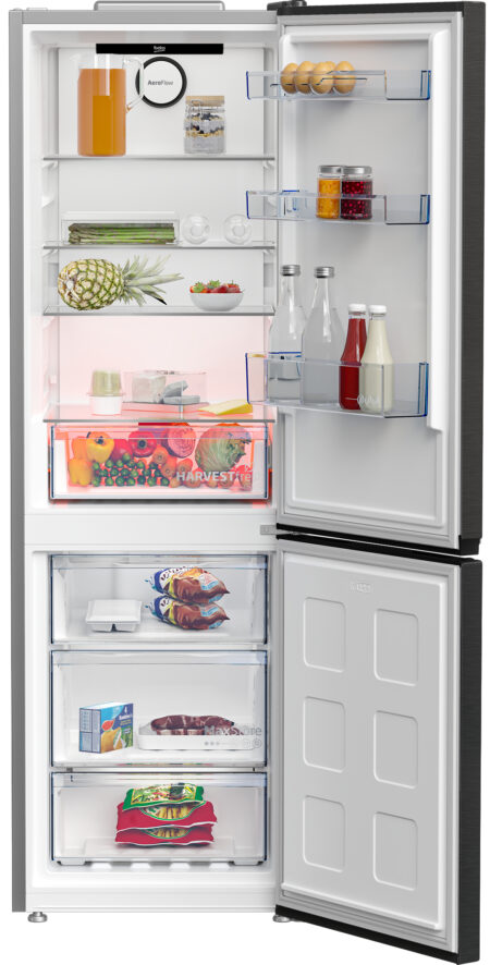 Beko B3RCNA364HXBR koel-vriescombinatie Vrijstaand 316 l E Zwart - Afbeelding 5