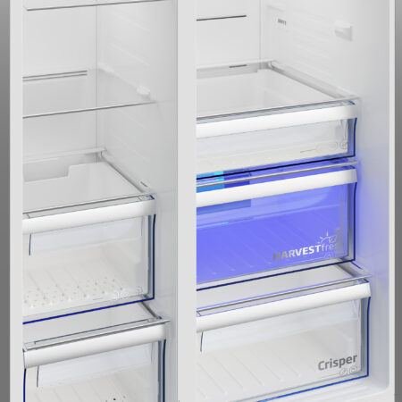 Beko GN162340XBN amerikaanse koelkast Vrijstaand 571 l E Roestvrijstaal - Afbeelding 8