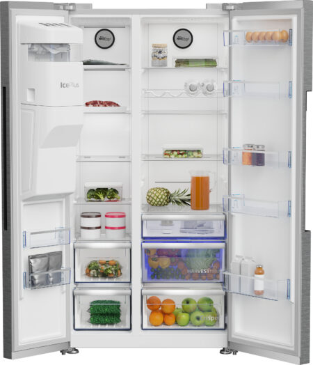 Beko GN162340XBN amerikaanse koelkast Vrijstaand 571 l E Roestvrijstaal - Afbeelding 6