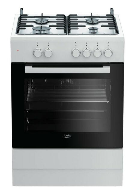 Beko FSM62010DW fornuis Vrijstaand fornuis Electrisch Gaskookplaat Wit