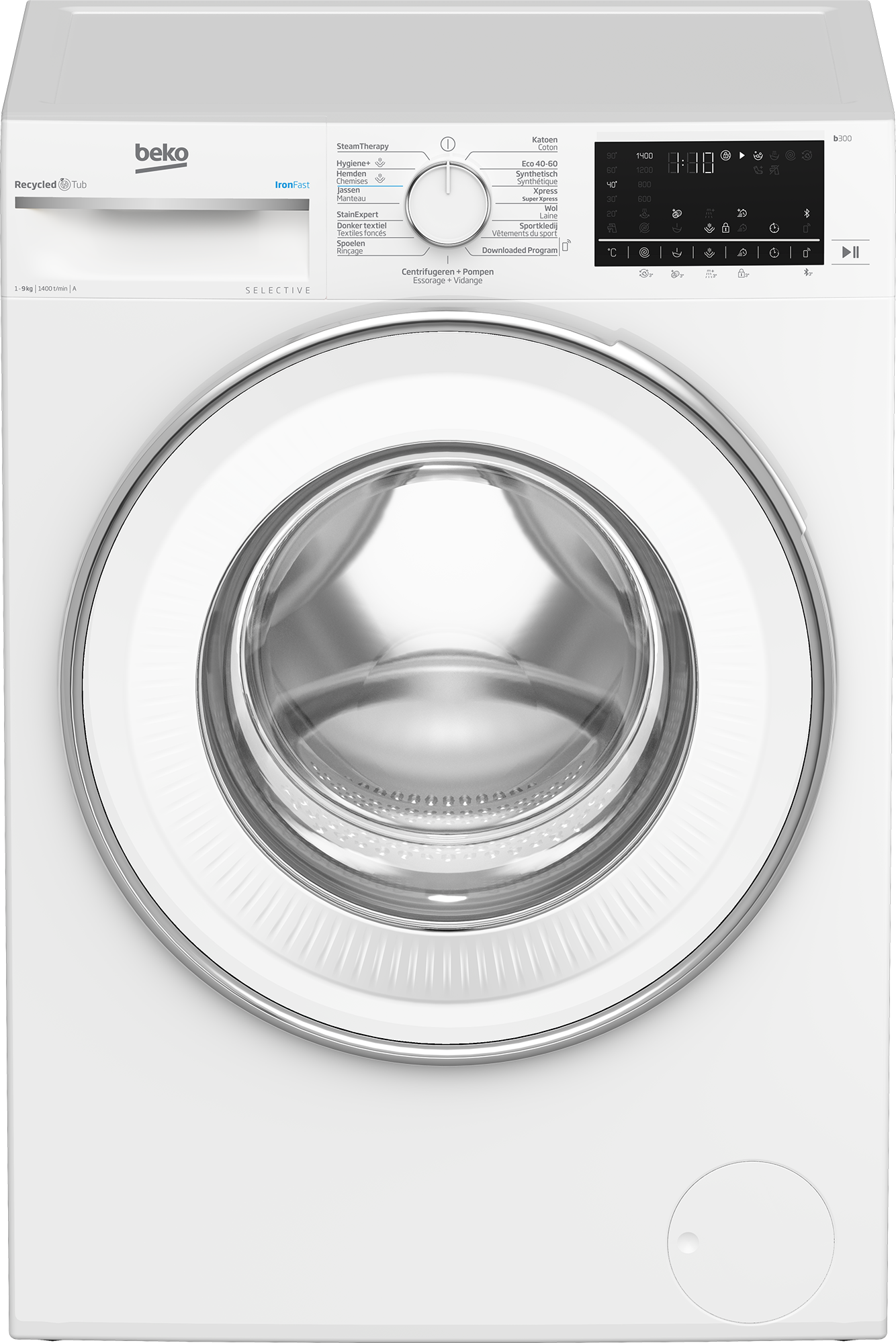 Beko B3WT59410W2 wasmachine Voorbelading 9 kg 1400 RPM Wit DHZBEKO071