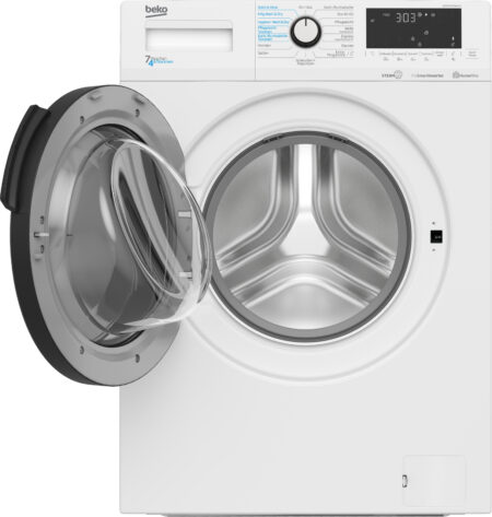 Beko WDW75141 Steam1 Was-droogcombinatie Vrijstaand Voorbelading Wit D - Afbeelding 3