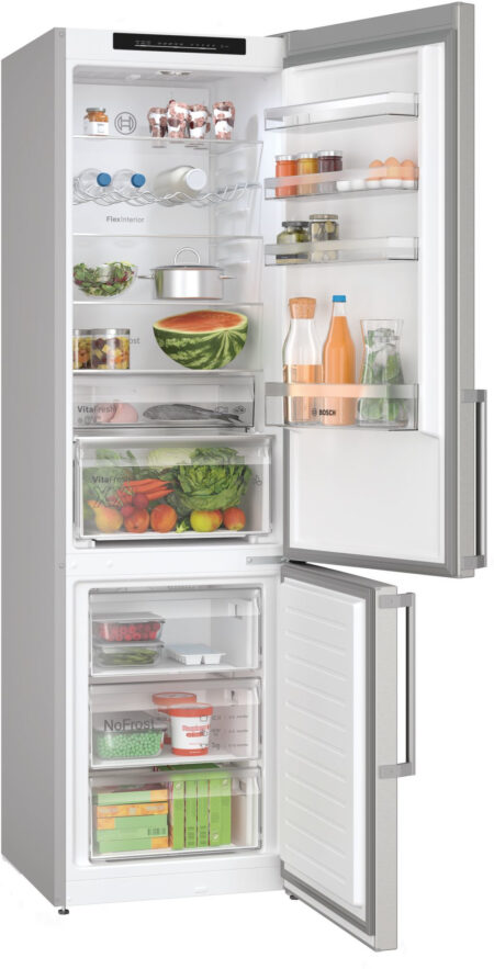 Bosch Serie 4 KGN39VIBT koel-vriescombinatie Vrijstaand 363 l B Roestvrijstaal - EWO230 - Afbeelding 3