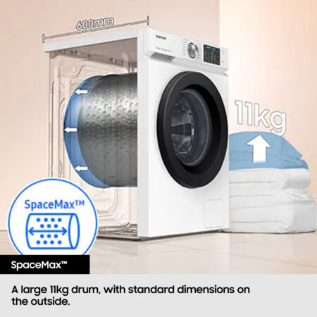 Samsung WW11DB7B94GBU1 wasmachine Voorbelading 11 kg 1400 RPM Zwart EWO1044 - Afbeelding 6
