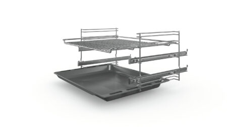 Bosch Serie 4 HKR39C250 fornuis Vrijstaand fornuis Electrisch Keramisch Zwart, Grijs A - EWO416 - Afbeelding 3