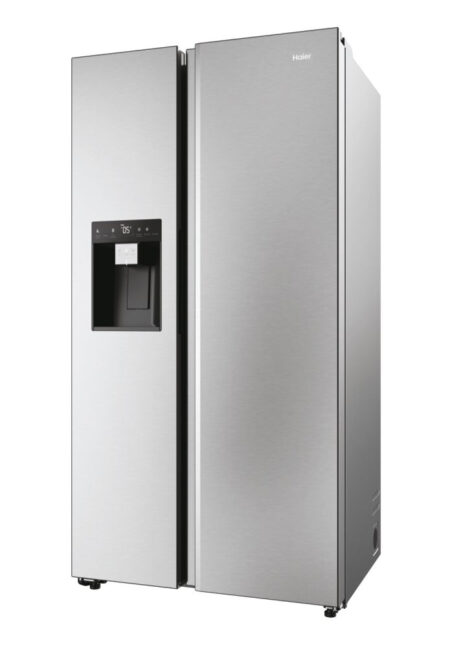 Haier SBS 90 Serie 5 HSW59F18DIMM amerikaanse koelkast Vrijstaand 601 l D Platina, Roestvrijstaal EWO1416 - Afbeelding 4
