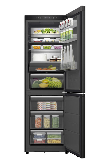 Hisense RB5K330GSFC koel-vriescombinatie Vrijstaand 330 l C Zwart, Roestvrijstaal - Afbeelding 3