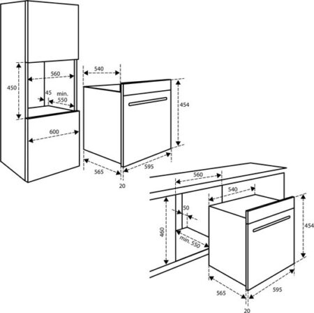 Inventum IMC4535GT inbouw oven met magnetron 45 cm Zwart - Afbeelding 6