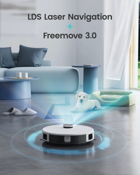 Lefant M1 Robotstofzuiger met DWEIL & LDS Navigatie - 4000Pa Zuigkracht - App/Alexa Bediening - Slimme Multi-Floor Mapping - 150 Min Runtime - Voor Tapijt en Harde Vloeren - Afbeelding 6