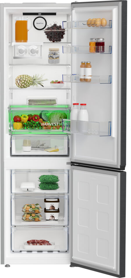 Beko B7RCNA407HXBR koel-vriescombinatie Vrijstaand 355 l B Zwart DHZ1613 - Afbeelding 4