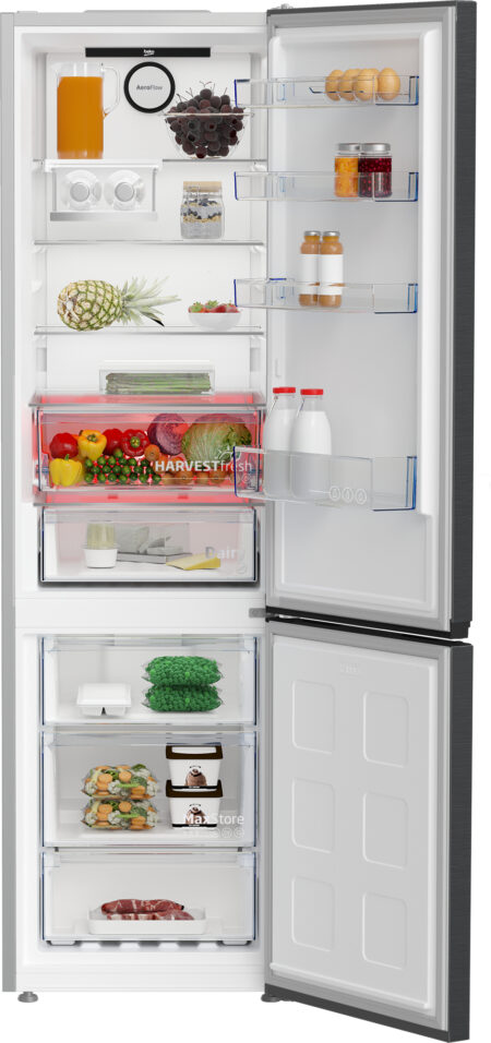 Beko B7RCNA407HXBR koel-vriescombinatie Vrijstaand 355 l B Zwart DHZ1613 - Afbeelding 5