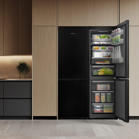 Hisense RB5K330GSFC koel-vriescombinatie Vrijstaand 330 l C Zwart, Roestvrijstaal - Afbeelding 4