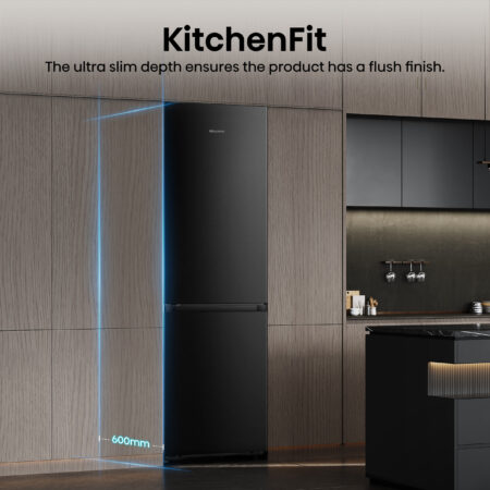 Hisense RB5K330GSFC koel-vriescombinatie Vrijstaand 330 l C Zwart, Roestvrijstaal - Afbeelding 7