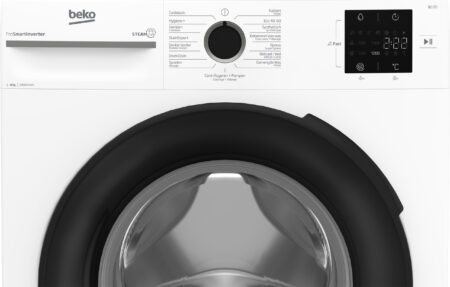 Beko b100 BM1WFU3842W wasmachine Voorbelading 8 kg 1400 RPM Zwart, Wit DHZ1867 - Afbeelding 5