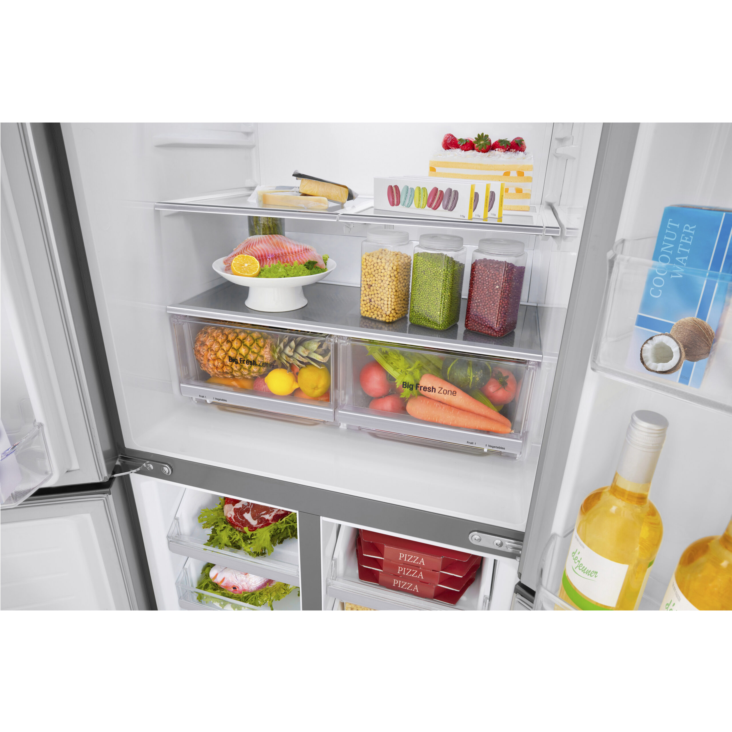 LG GMB844PZFG amerikaanse koelkast Vrijstaand 530 l F Roestvrijstaal EWO10525-13 - Afbeelding 14