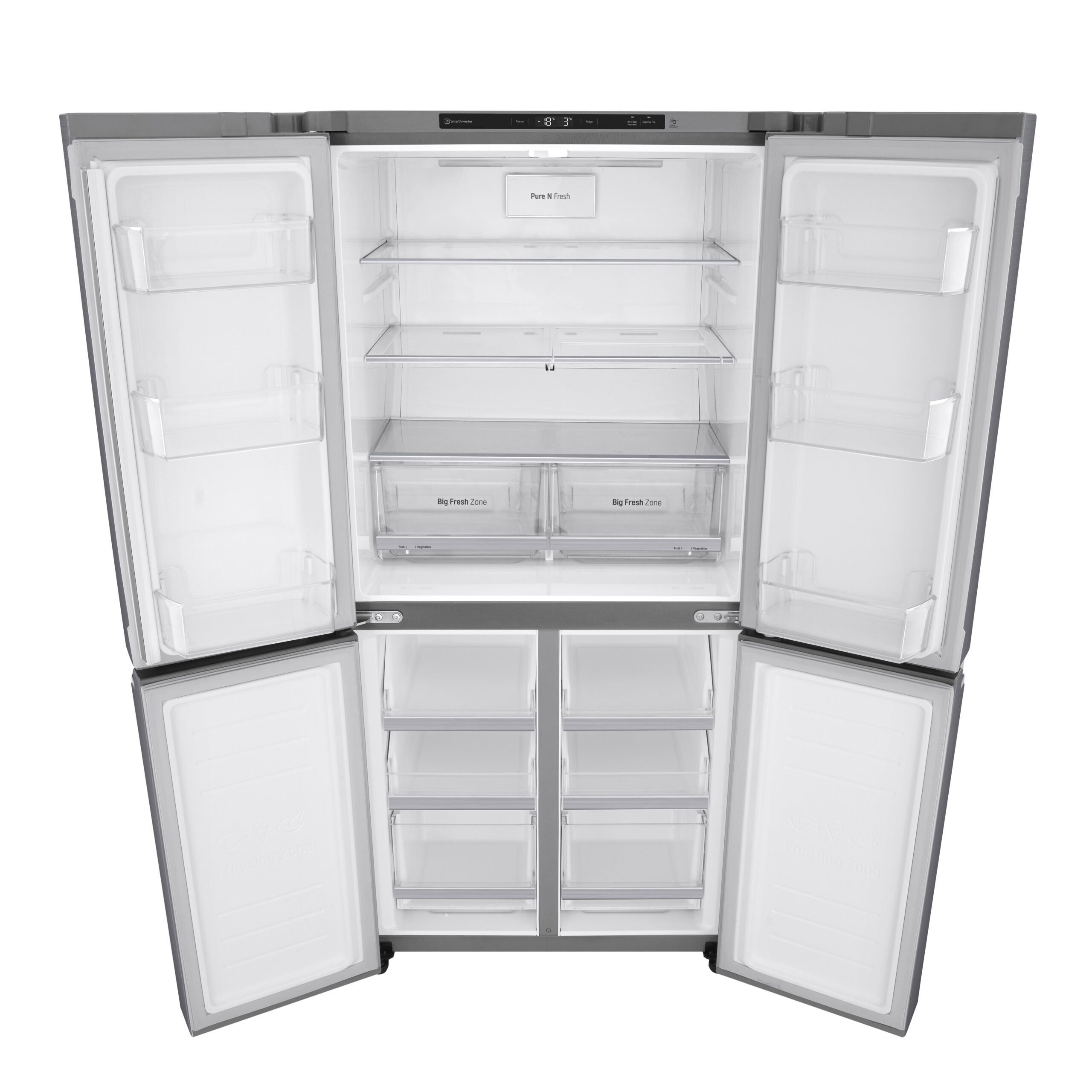 LG GMB844PZFG amerikaanse koelkast Vrijstaand 530 l F Roestvrijstaal EWO10525-13 - Afbeelding 20