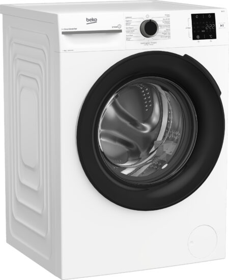 Beko b100 BM1WFU3842W wasmachine Voorbelading 8 kg 1400 RPM Zwart, Wit DHZ1867 - Afbeelding 3