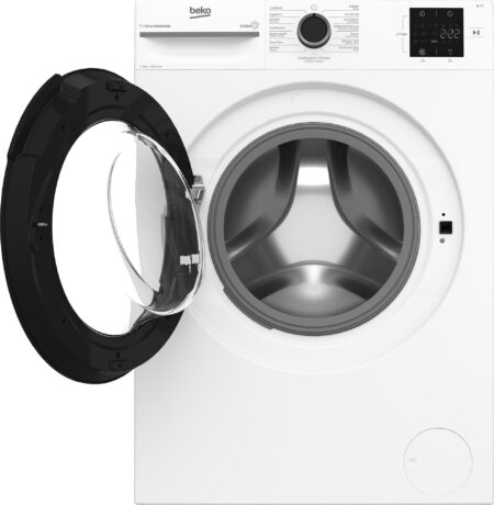 Beko b100 BM1WFU3842W wasmachine Voorbelading 8 kg 1400 RPM Zwart, Wit DHZ1867 - Afbeelding 4