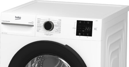 Beko b100 BM1WFU3842W wasmachine Voorbelading 8 kg 1400 RPM Zwart, Wit DHZ1867 - Afbeelding 9