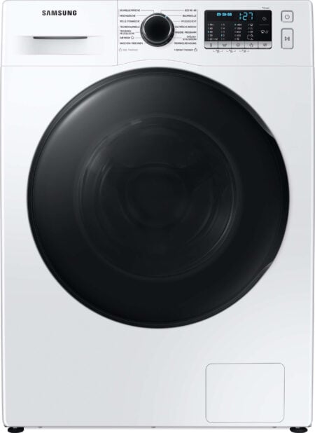 Samsung WD70TA049BE/EG Was-droogcombinatie Vrijstaand Voorbelading Zwart, Wit E