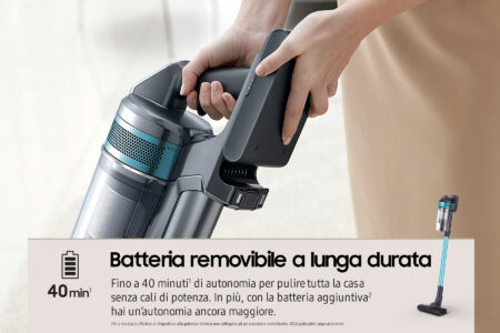 Samsung VS15A6031R1 Steelstofzuiger Batterij/Accu Droog Zakloos 0,8 l 410 W Zwart, Muntkleur - EWO1996 - Afbeelding 9