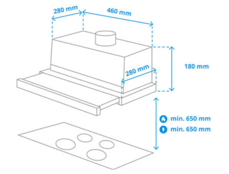 Samsung NK24M1030IS Semi-inbouw (uittrekbaar) Roestvrijstaal 392 m³/uur EWO2145 - Afbeelding 10