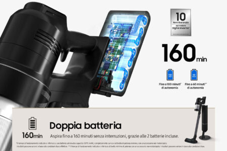 Samsung VS28C9784QK 2-in-1-steelstofzuiger Zakloos 1200, 730 Zwart - EWO1907 - Afbeelding 9