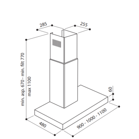 Stoves Level 1100 RVS Afzuigkap - SA000017 - Afbeelding 2