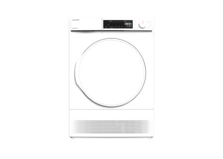 Sharp Home Appliances KD-NCB8S7PW91-EN wasdroger Vrijstaand Voorbelading 8 kg Wit EWO0807252