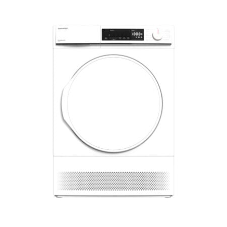 Sharp Home Appliances KD-NCB8S7PW91-EN wasdroger Vrijstaand Voorbelading 8 kg Wit EWO0807252
