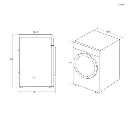Candy BCTD H7A1TE-80 wasdroger Ingebouwd Voorbelading 7 kg Wit EWO0807258 - Afbeelding 9