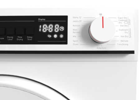 Sharp Home Appliances KD-NCB8S7PW91-EN wasdroger Vrijstaand Voorbelading 8 kg Wit EWO0807252 - Afbeelding 4