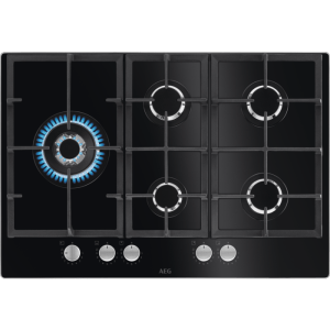 AEG HKB75820NB - 949631020 Zwart Ingebouwd 75 cm Gaskookplaat 5 zone(s)