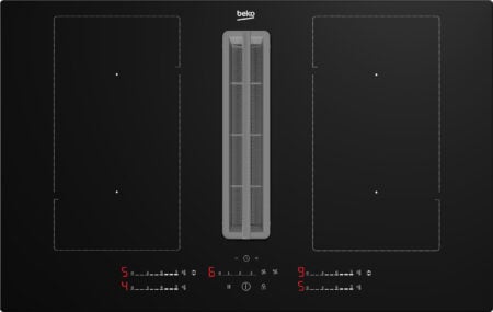 Beko HIXI84700UP kookplaat Zwart Ingebouwd 80 cm Inductiekookplaat zones 4 zone(s) Inbouw afzuigkap DHZ2088