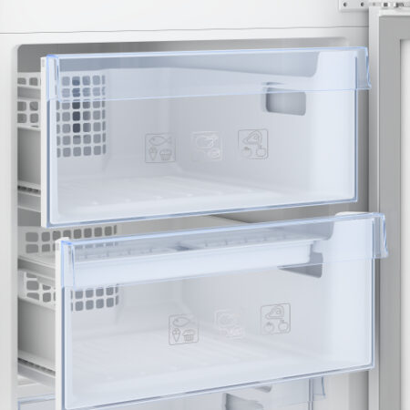 Beko RCSA366K40SN koel-vriescombinatie Vrijstaand 343 l E Roestvrijstaal DHZ2097 - Afbeelding 4